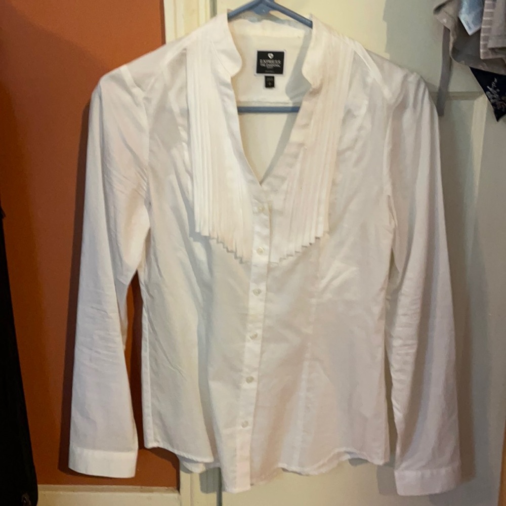Express essential shirt white SP